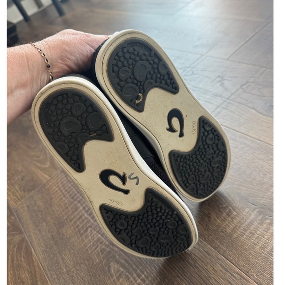 OluKai Halewa Slip On Shoes - Black Mesh Comfort Casual Size US W8 EUR 38 - Picture 5 of 6